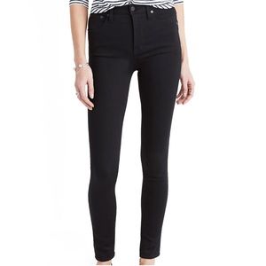 NEW Madewell 10" High-Rise Skinny Jeans Black